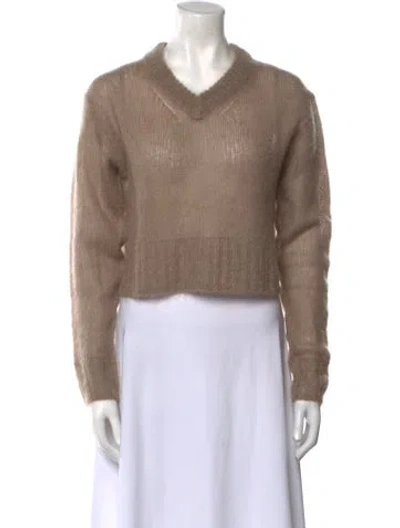 Pre-owned Acne Studios V-neck Sweater In Neutral
