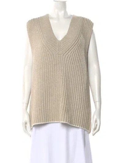 Pre-owned Acne Studios V-neck Sweater In Neutral