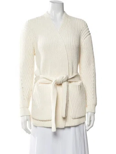 Pre-owned Acne Studios V-neck Sweater In Neutrals