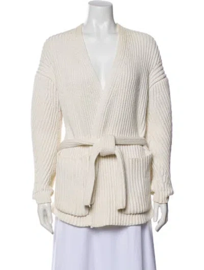 Pre-owned Acne Studios V-neck Sweater In White