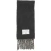 Acne Studios Volly Alpaca & Wool Blend Fringe Scarf In Gray