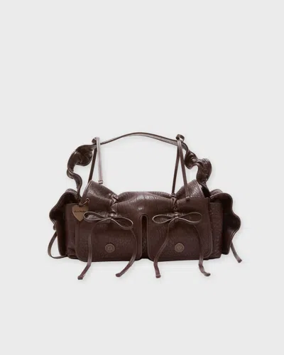 Acne Studios Väska Multipocket Big Grainy Brun In Brown