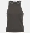 Acne Studios Eris Vintage Cotton Tank Top In Grey