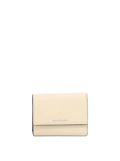 Acne Studios Wallet With Logo In White