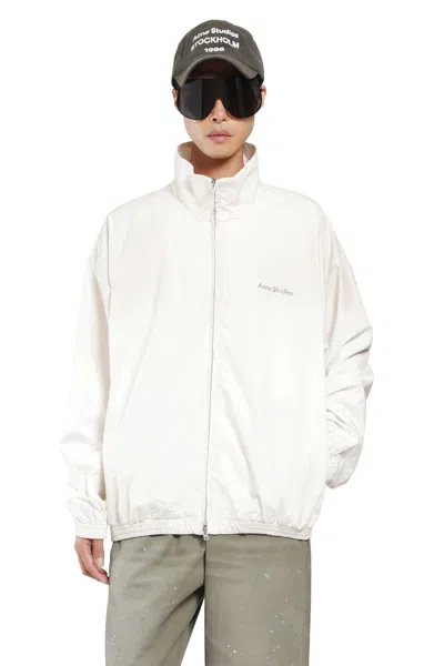 Acne Studios Washed 1996 Logo Jacket In White
