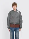 Acne Studios Washed Bomber Jacket In Gray