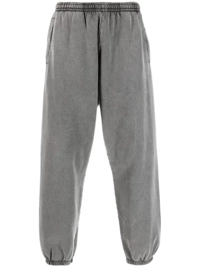 Acne Studios Washed Cotton Track Pants In Black