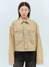Acne Studios Marko Light Sand Denim Jacket In Beige