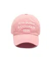 Acne Studios Washed Logo Baseball Cap In Pink