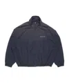 Acne Studios Washed Logo Jacket In Blue