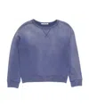 Acne Studios Fema Cotton-jersey Sweatshirt In Blue
