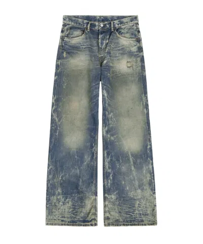 Acne Studios Washed Relaxed Straight-leg Jeans In Blue