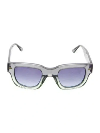 Pre-owned Acne Studios Wayfarer Tinted Sunglasses In Blue