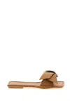 Acne Studios 05mm Musubi Leather Flats In Tan