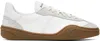 Acne Studios Nappa And Suede Leather Sneakers In In Ao0 White/brown