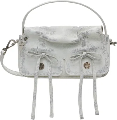 Acne Studios White & Gray Multipocket Micro Bag In Ahx White/grey