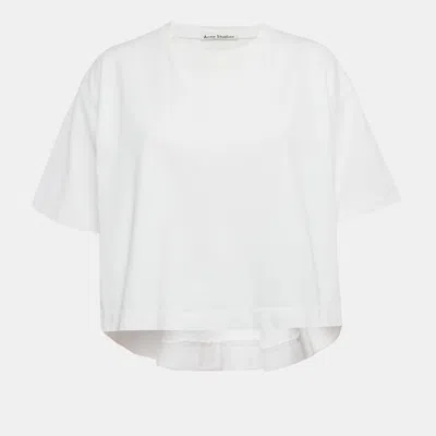 Acne Studios White Cotton Cylea Emboss T-shirt Xxs