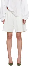 Acne Studios White Cotton Shorts In White
