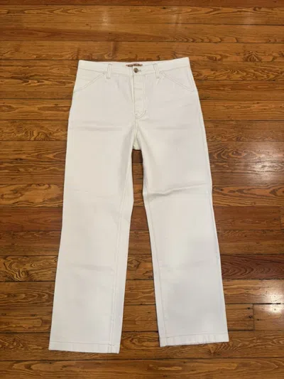 Pre-owned Acne Studios White Flare Denim