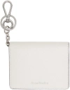 ACNE STUDIOS WHITE FOLDED LEATHER WALLET