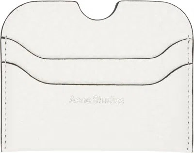 Acne Studios White Leather Card Holder