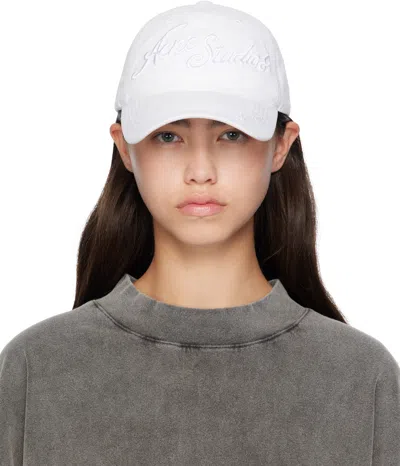 Acne Studios White Logo Cap