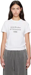 Acne Studios White Logo T-shirt In White