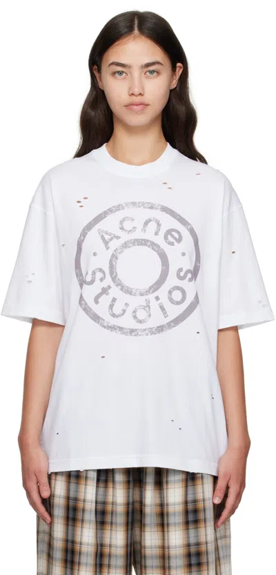 Acne Studios White Logo T-shirt