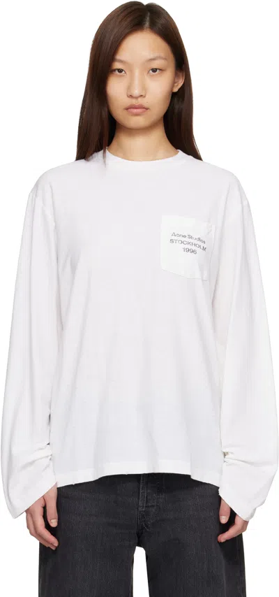 Acne Studios White Logo T-shirt
