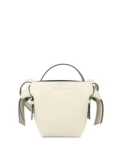Acne Studios White Mini Musubi Shoulder Bag For Women
