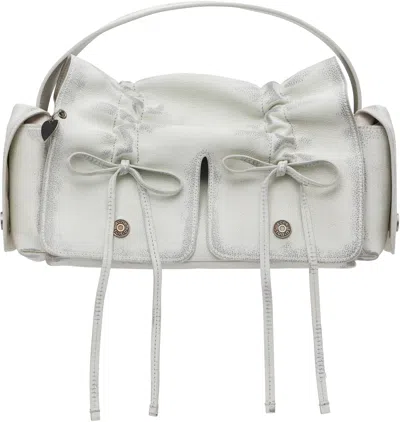ACNE STUDIOS WHITE MULTIPOCKET BAG