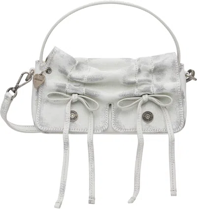 ACNE STUDIOS WHITE MULTIPOCKET MICRO BAG