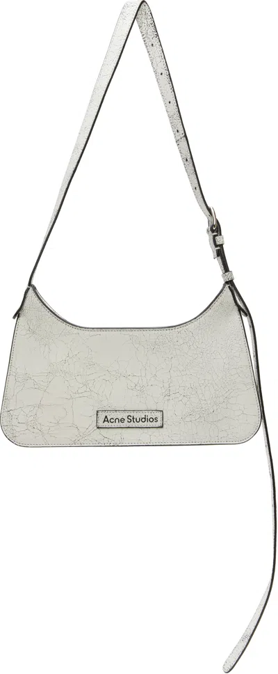 Acne Studios White Platt Mini Shoulder Bag In 100 White
