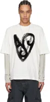 Acne Studios Printed T-shirt In White