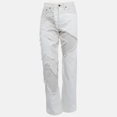 Acne Studios White Star Appliqued Denim Jeans M Waist 28"