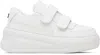 Acne Studios White Velcro Strap Platform Sneakers