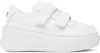 Acne Studios Leather Sneakers In Dpo Optic White/opti