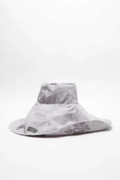Acne Studios Wide Brim Reversible Hat In Faded Purple