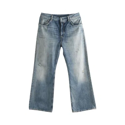 Pre-owned Acne Studios Wide Leg Cut High Waisted Jeans 'mid Blue' | Men's Size 32
