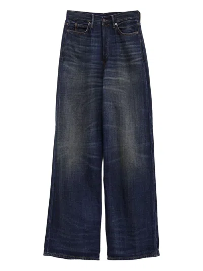 Acne Studios Wide-leg Denim Jeans In Blue