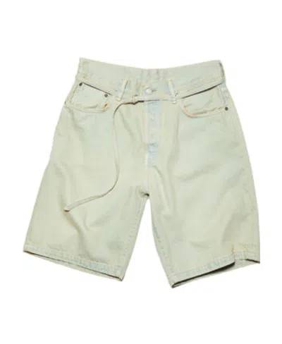Acne Studios Wide-leg Denim Shorts In Blue