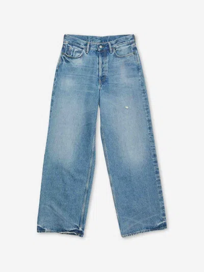 Acne Studios Wide Leg Jeans 1981 In Blue