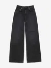 Acne Studios 2021f High-rise Loose-fit Jeans In Black