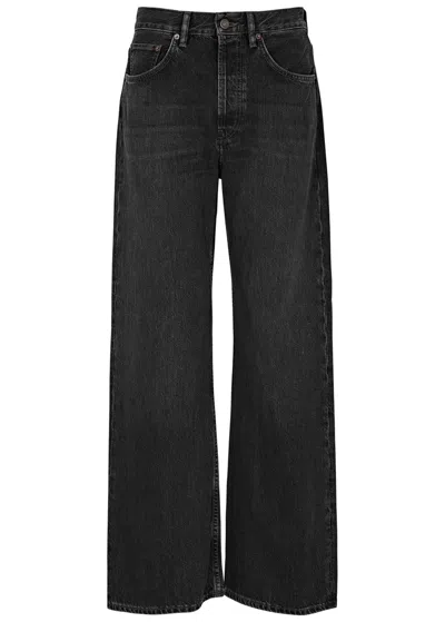 Acne Studios Wide-leg Jeans In Black
