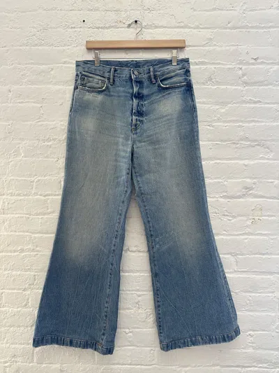 Pre-owned Acne Studios Wide Leg Jeans In Blue