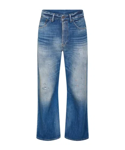Acne Studios Wide Leg Jeans In Blue