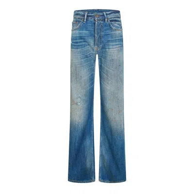 Acne Studios Wide Leg Jeans In Blue