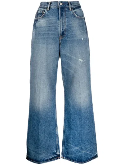 Acne Studios Wide-leg Jeans In Mid_blue