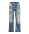 Acne Studios Washed Relaxed Straight-leg Jeans In Animal Print