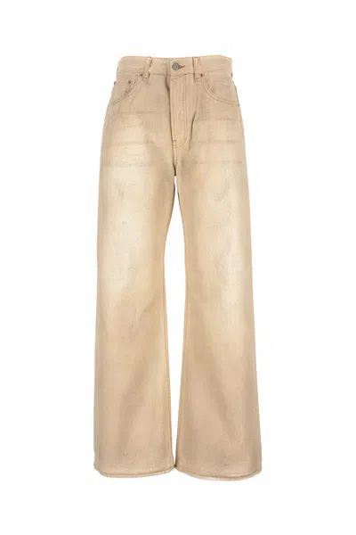 Acne Studios Wide-leg Jeans With Classic Five-pocket Design In Multi